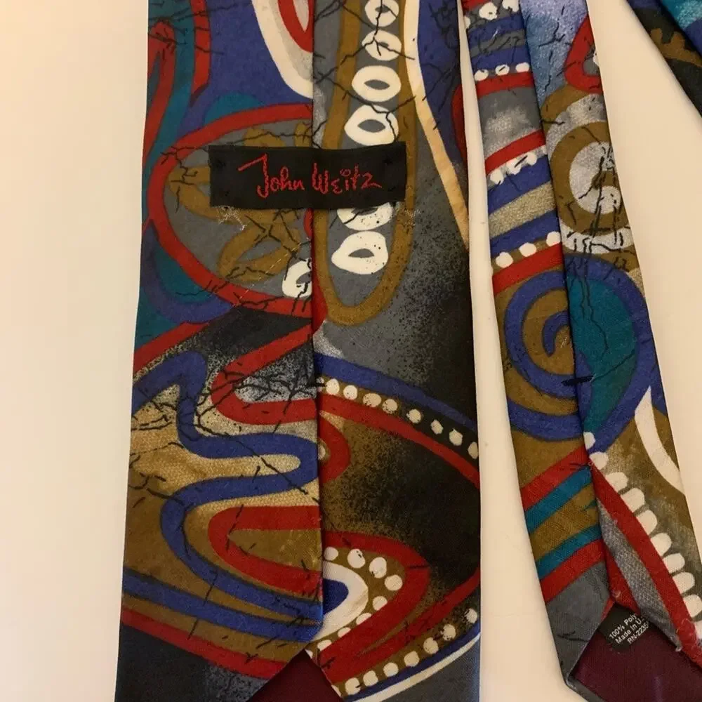 John Weitz Abstract Art Tie 3.75